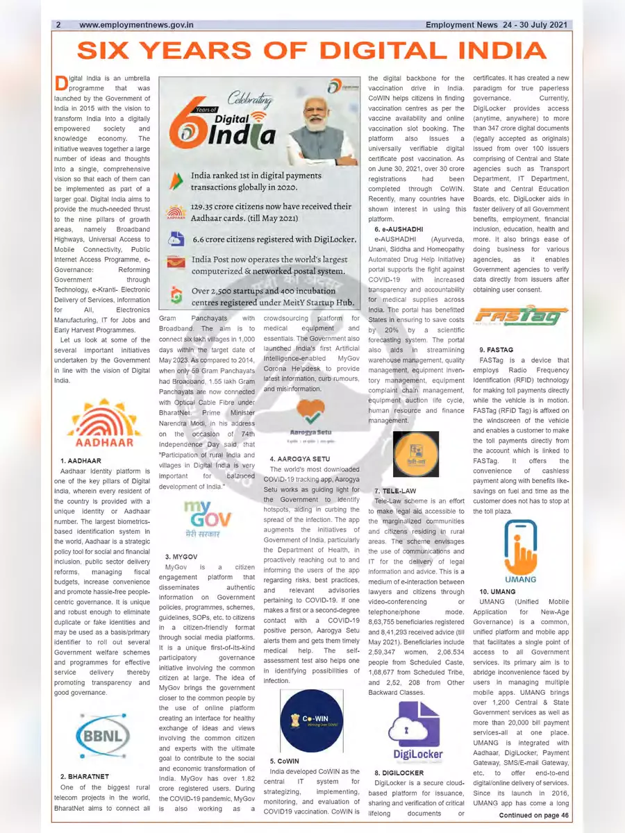 2nd Page of Employment Newspaper Fourth Week of July 2021 PDF