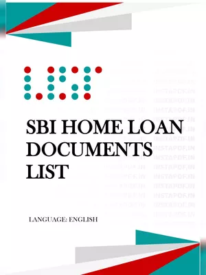 SBI Home Loan Documents List 2024 PDF