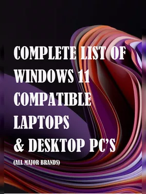 Windows 11 Compatible Laptops List