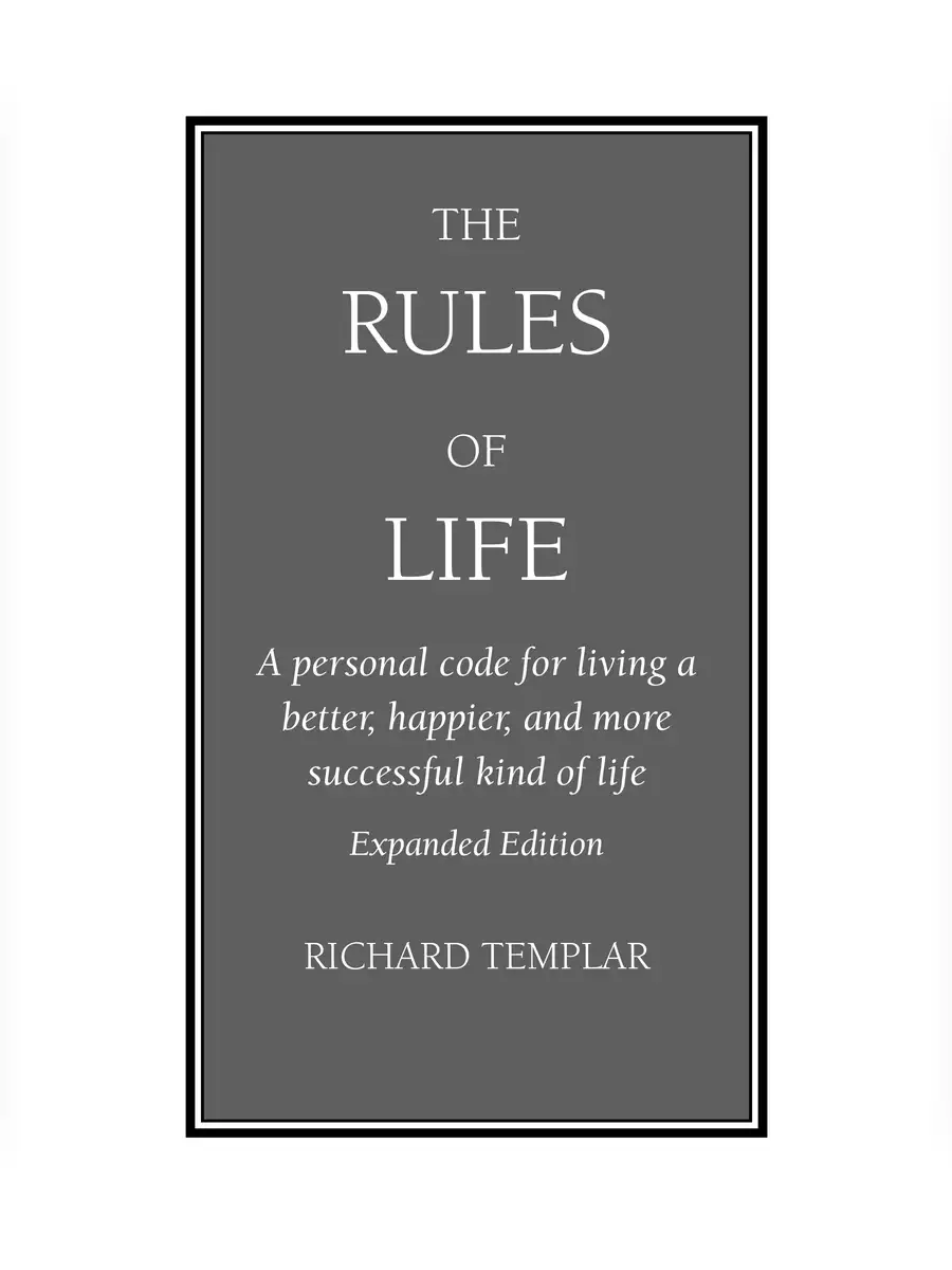 2nd Page of The Rules of Life Book PDF