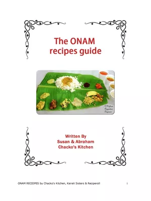 Onam Sadhya Recipes