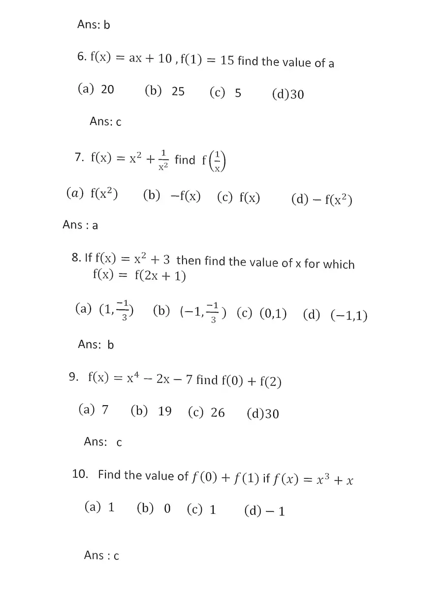 2nd Page of Applied Mathematics 2 MCQ PDF