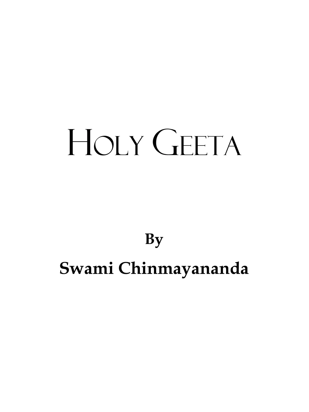 Holy Geeta Book