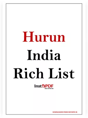 IIFL Wealth Hurun India Rich List 2021