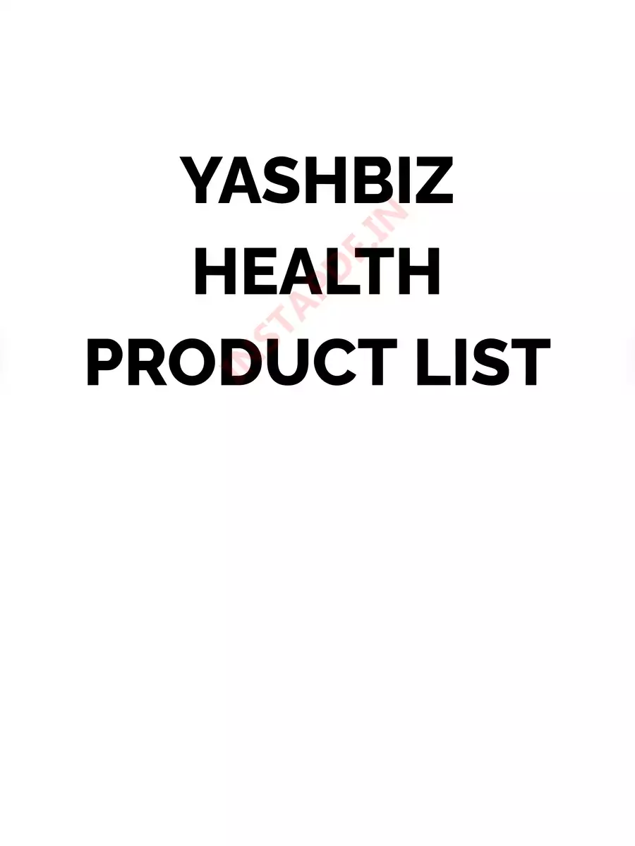2nd Page of Yashbiz Products List PDF