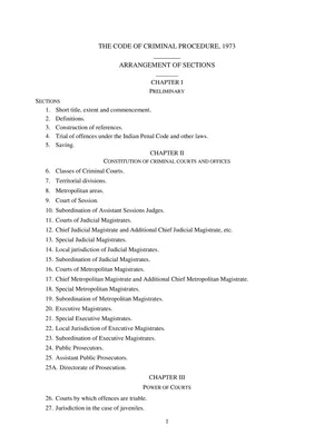 CRPC Sections List PDF