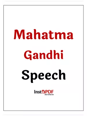 Mahatma Gandhi Speech for Students