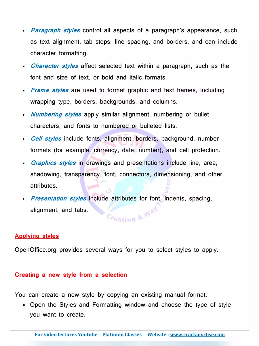 2nd Page of Digital Documentation Class 10 it Code 402 Notes PDF