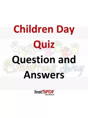 Children’s Day Quiz Questions and Answers