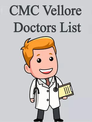 CMC Vellore Doctors List PDF