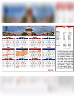 Supreme Court Calendar 2022