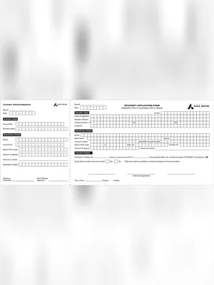 Axis Bank RTGS Form PDF
