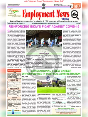 Employment Newspaper Fifth Week of January 2022 PDF