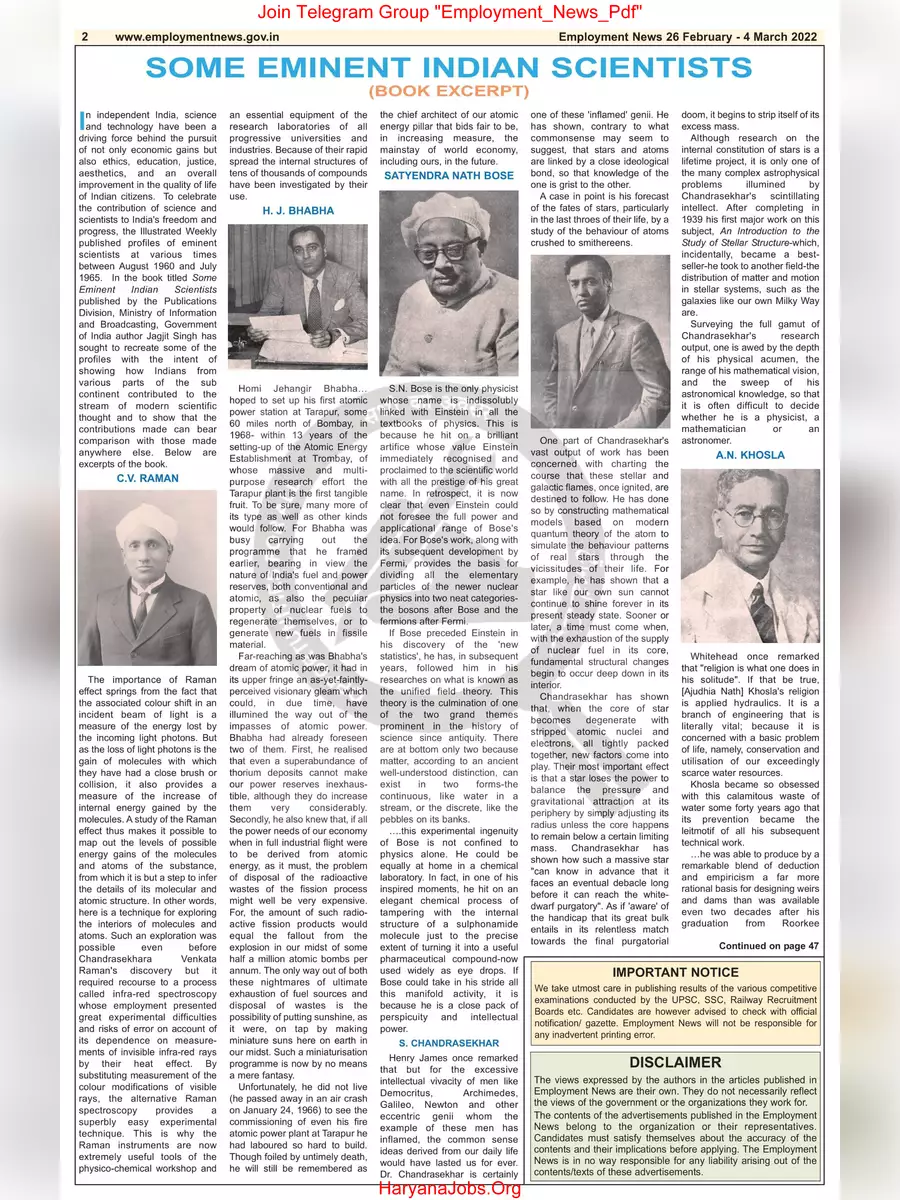 2nd Page of Employment Newspaper Fourth Week of Feburary 2022 PDF