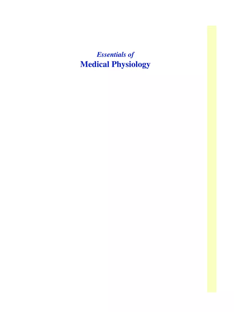 2nd Page of Sembulingam Physiology PDF