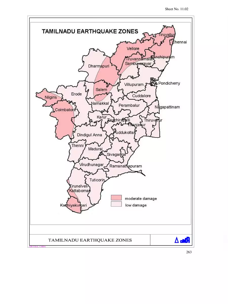 2nd Page of Seismic Zone Map India PDF