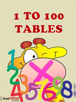 1 to 100 Tables Chart