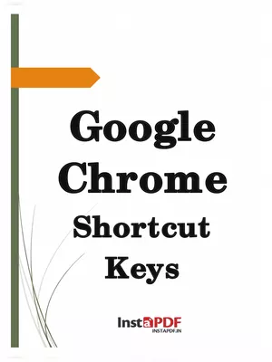 Google Chrome Shortcut Keys