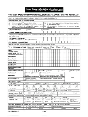 PNB KYC Form PDF