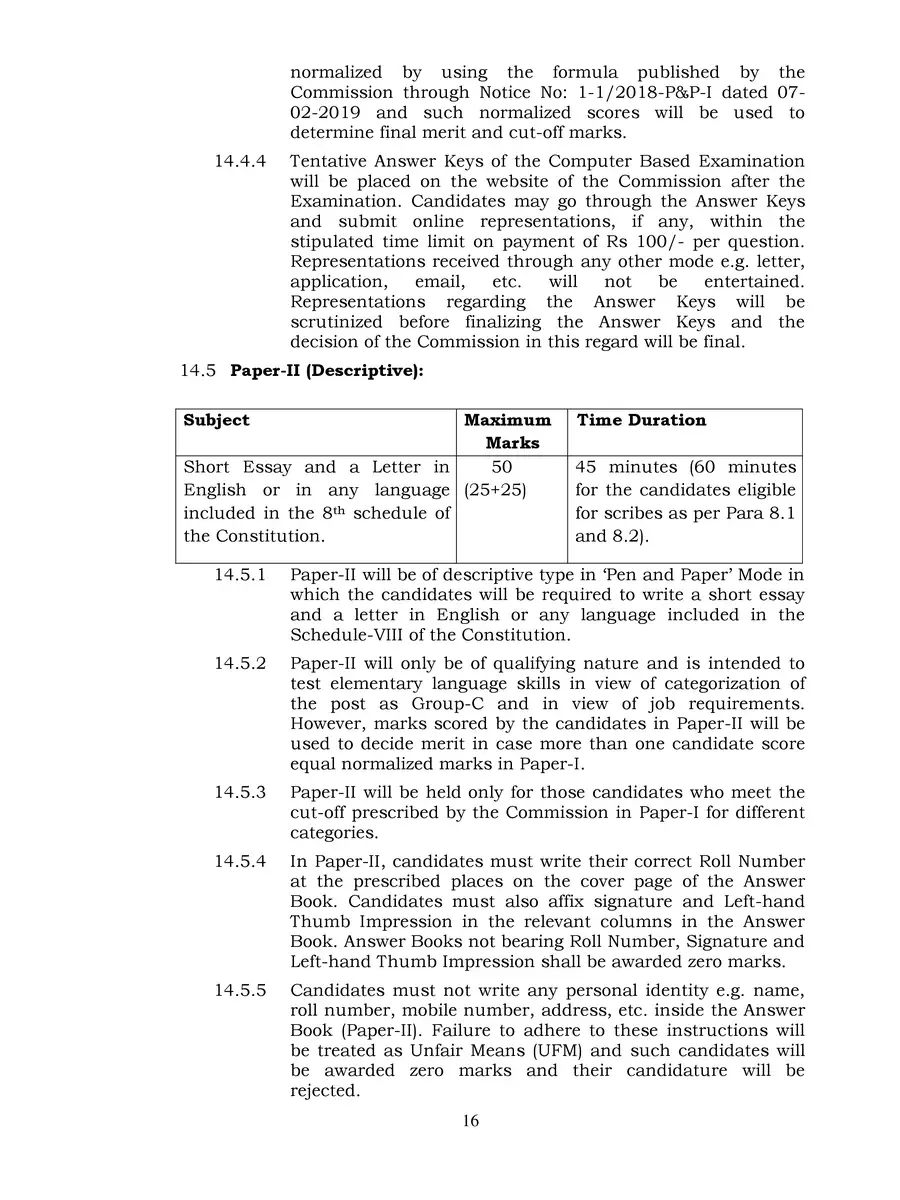 2nd Page of SSC MTS Syllabus 2022 PDF