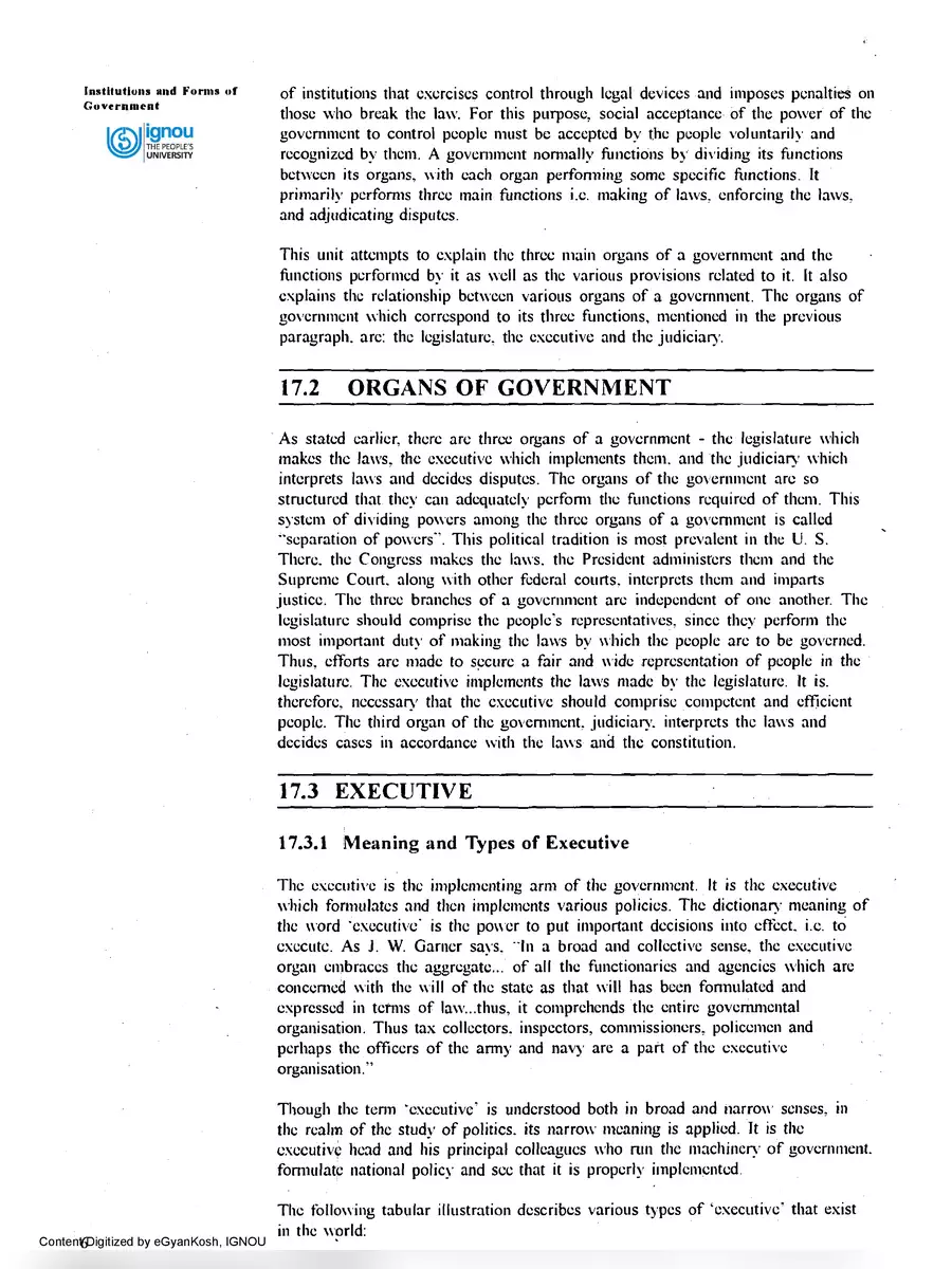 2nd Page of Organs of Government PDF