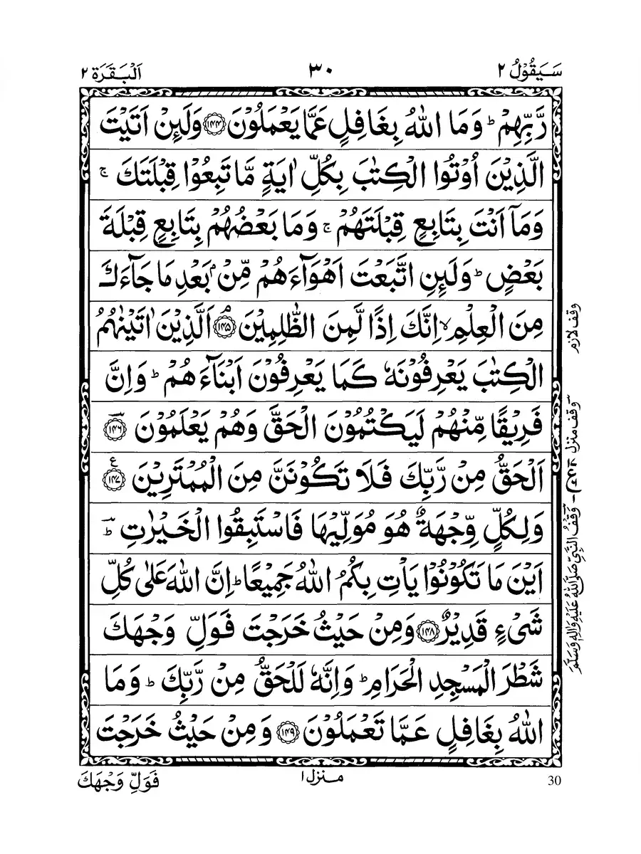 2nd Page of Quran Para 2 PDF