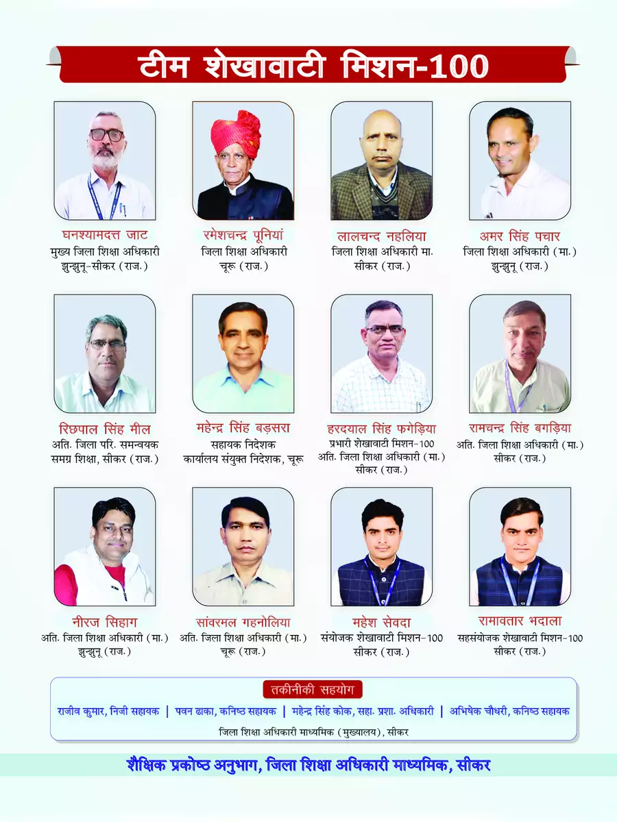 2nd Page of Shekhawati Mission 100 Class 12 Hindi 2023 PDF