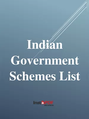 All Indian Government Schemes List 2024
