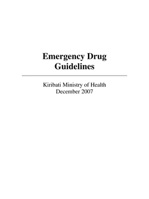 List of Emergency Drugs & Their Actions PDF