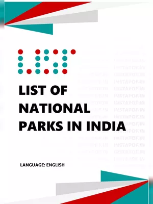 List of National Parks in India