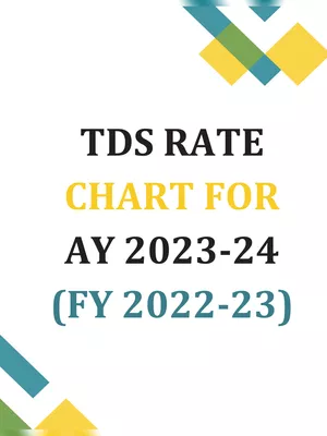 TDS Rate Chart FY 2022-23