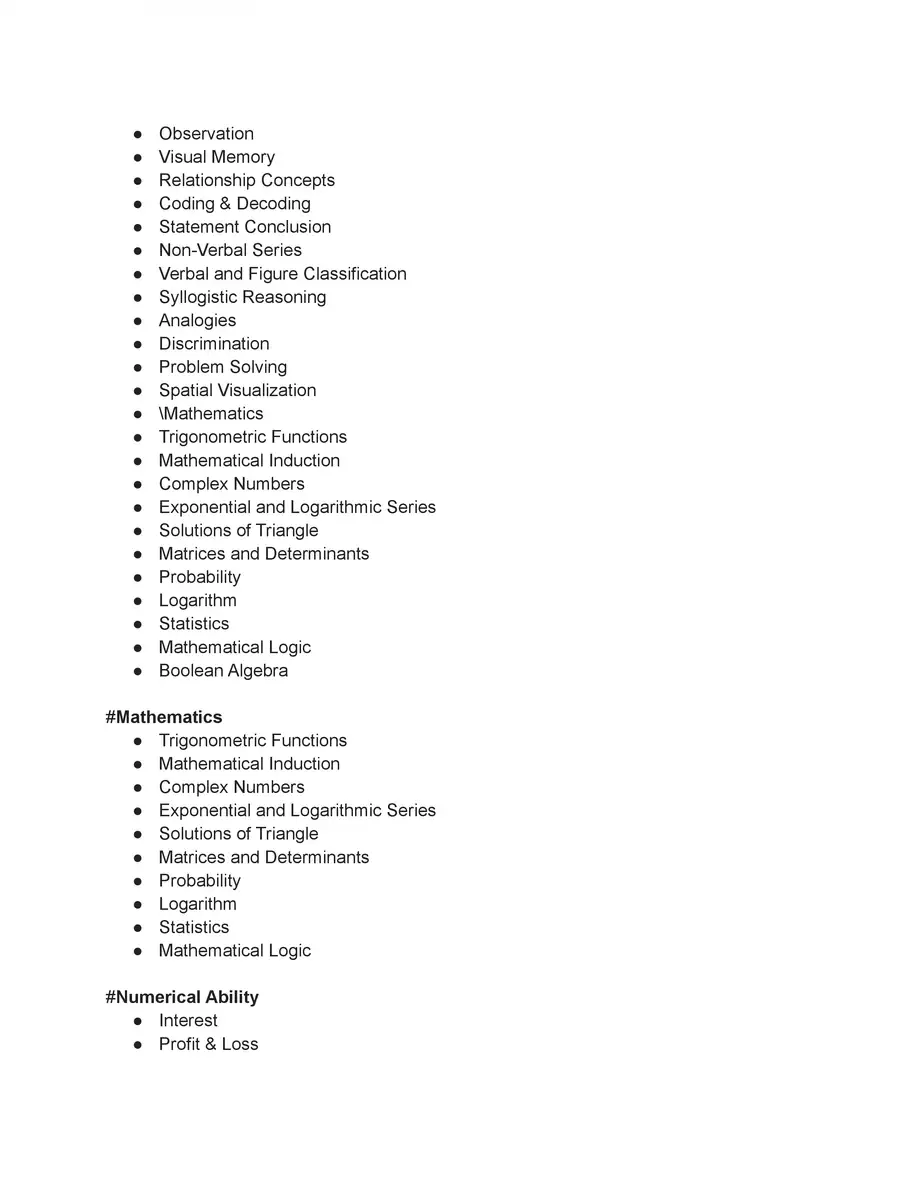 2nd Page of India Post Exam Syllabus 2024 PDF
