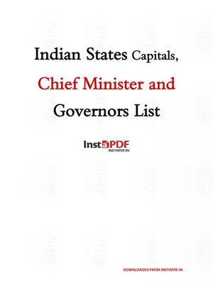 All State CM and Governor List
