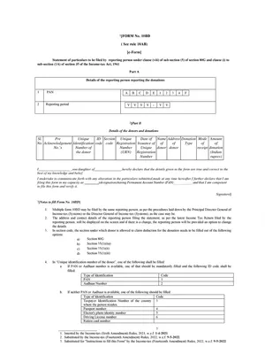 Form 10BD of Income Tax Act