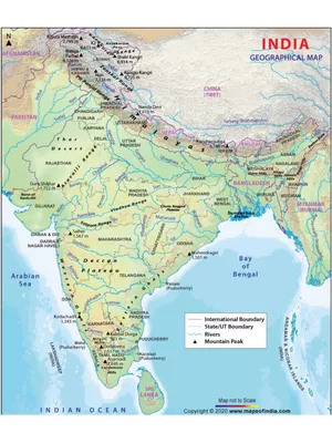 Indian Mountain Map