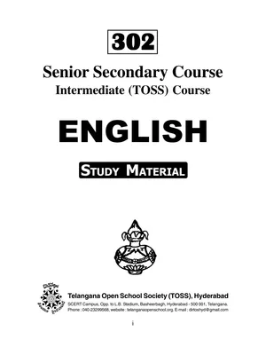 Inter 2nd Year English Textbook