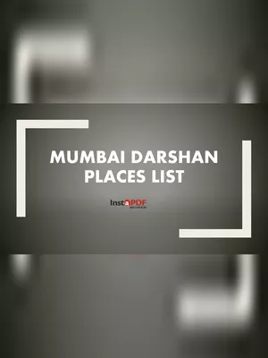 Mumbai Darshan Places List PDF