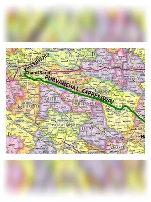 Purvanchal Expressway Map
