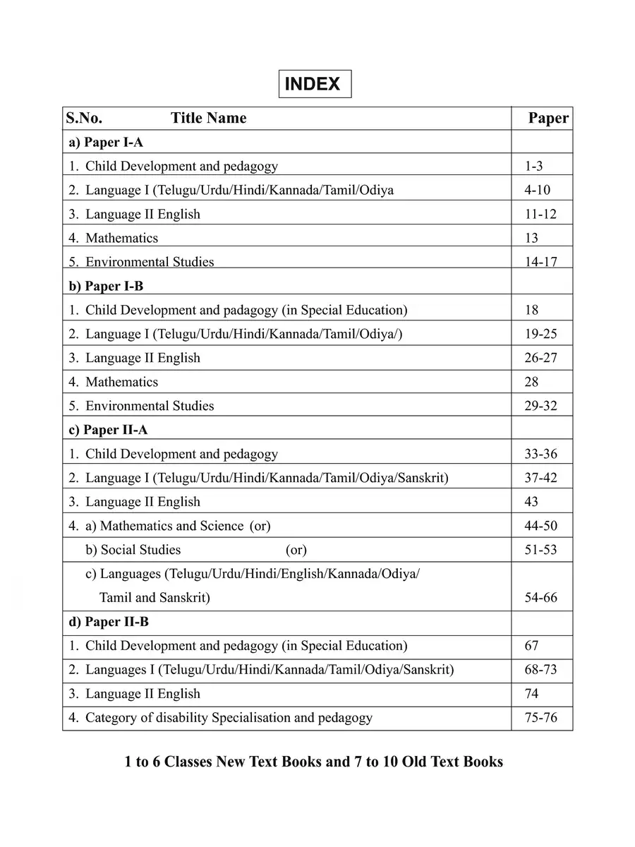 2nd Page of AP TET Syllabus 2022 PDF