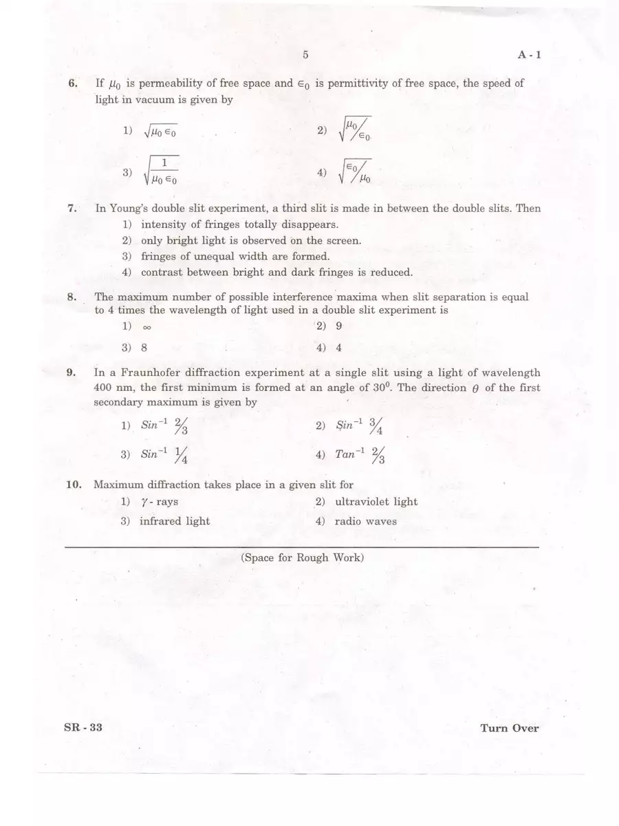 2nd Page of COMEDK Question Paper with Solution PDF