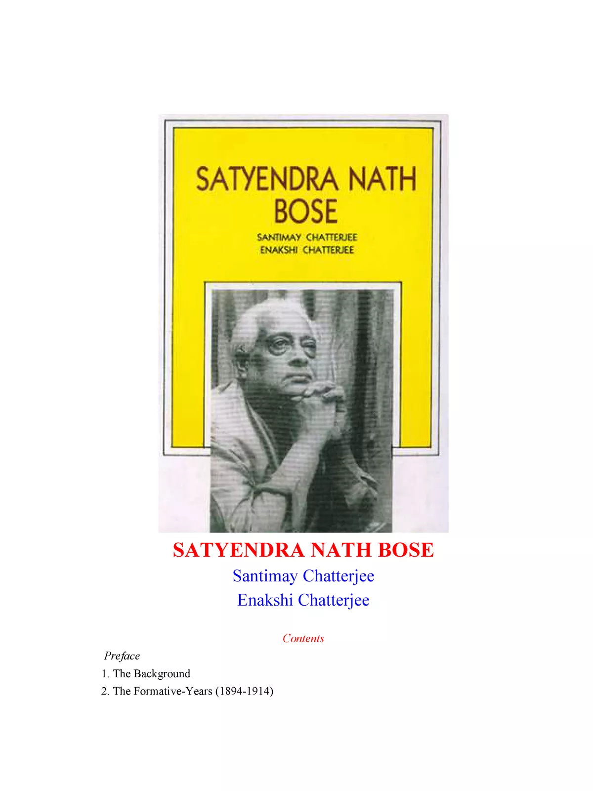 Satyendra Nath Bose Contribution to Mathematics
