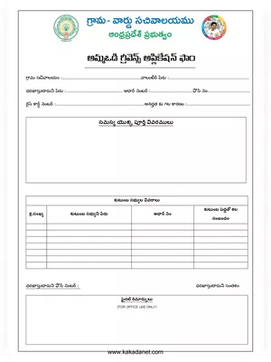 Amma Vodi Grievance Form Telugu