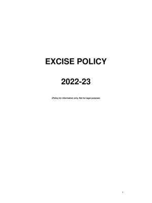 Punjab Excise Policy 2022-23