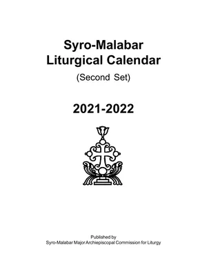 SYRO Malabar Liturgical Calendar 2022