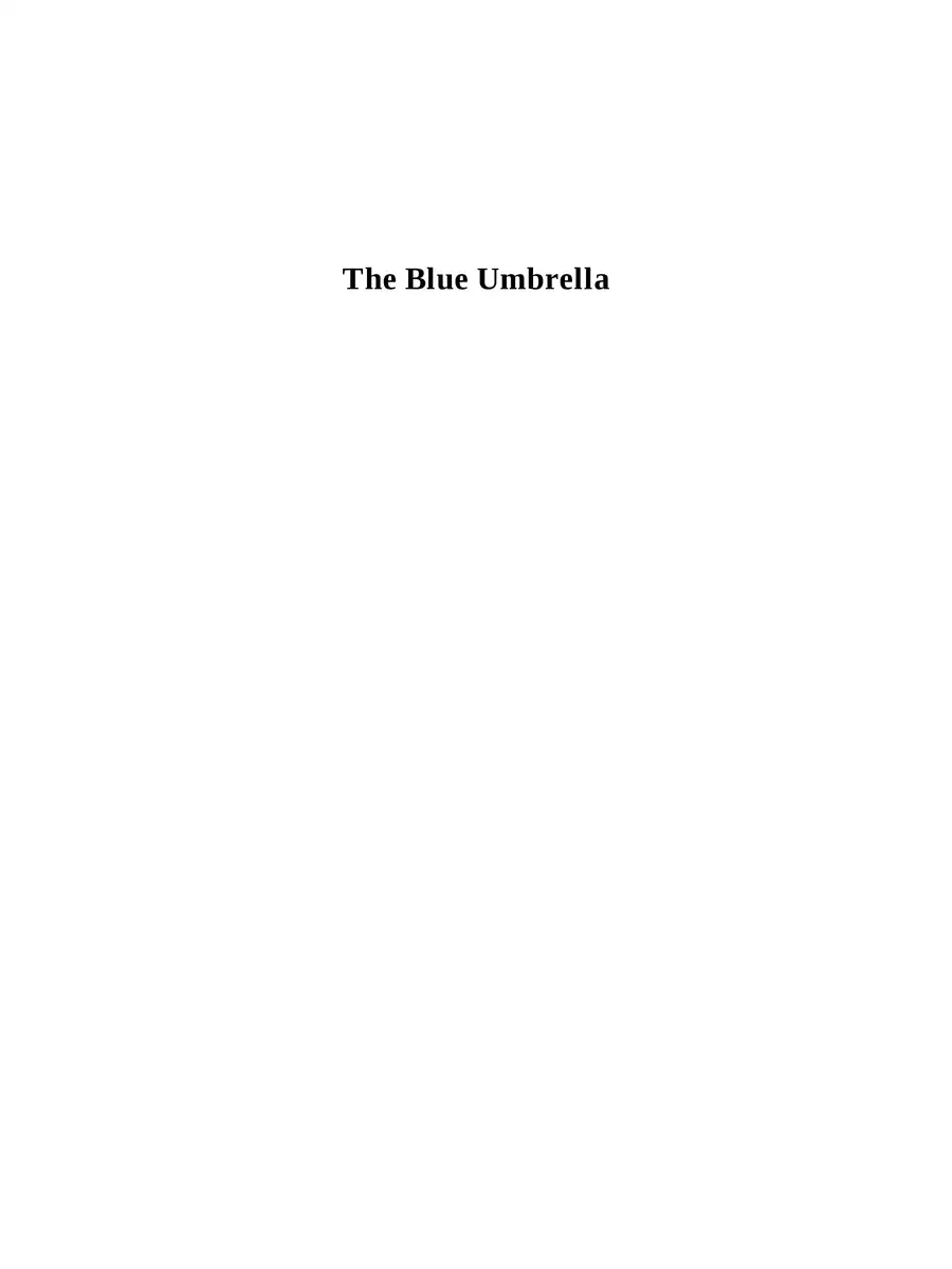 2nd Page of The Blue Umbrella by Ruskin Bond PDF