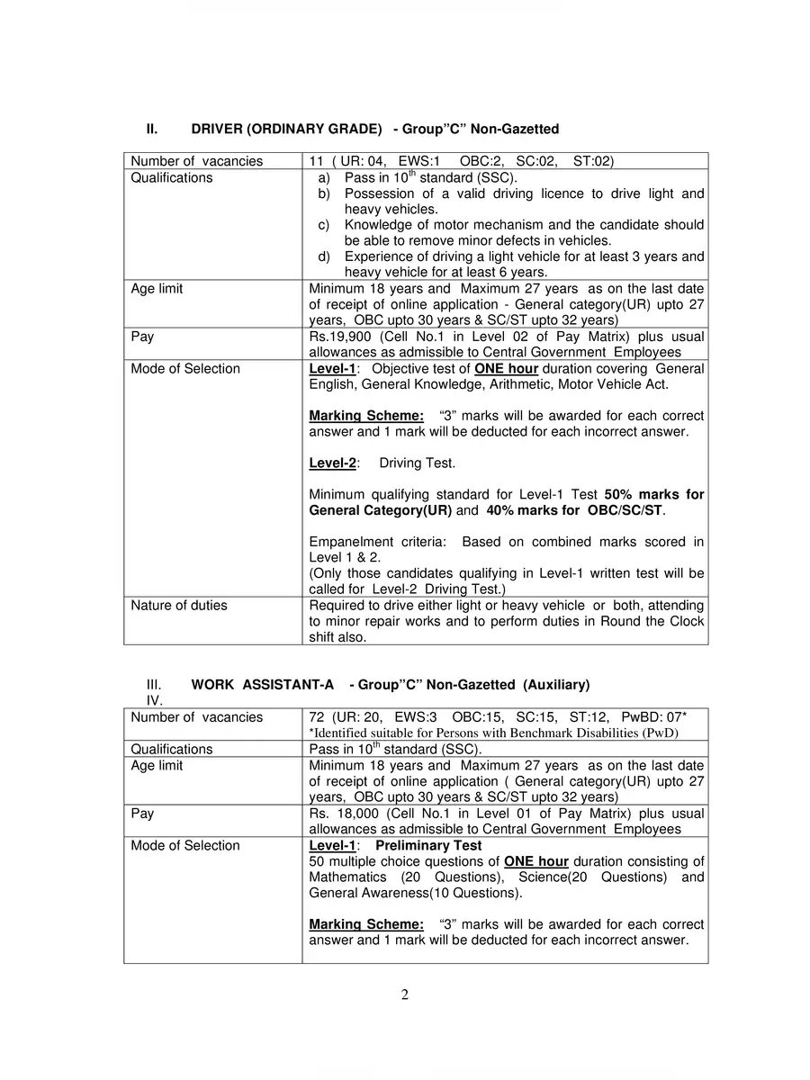 2nd Page of BARC Recruitment 2022 Notification PDF