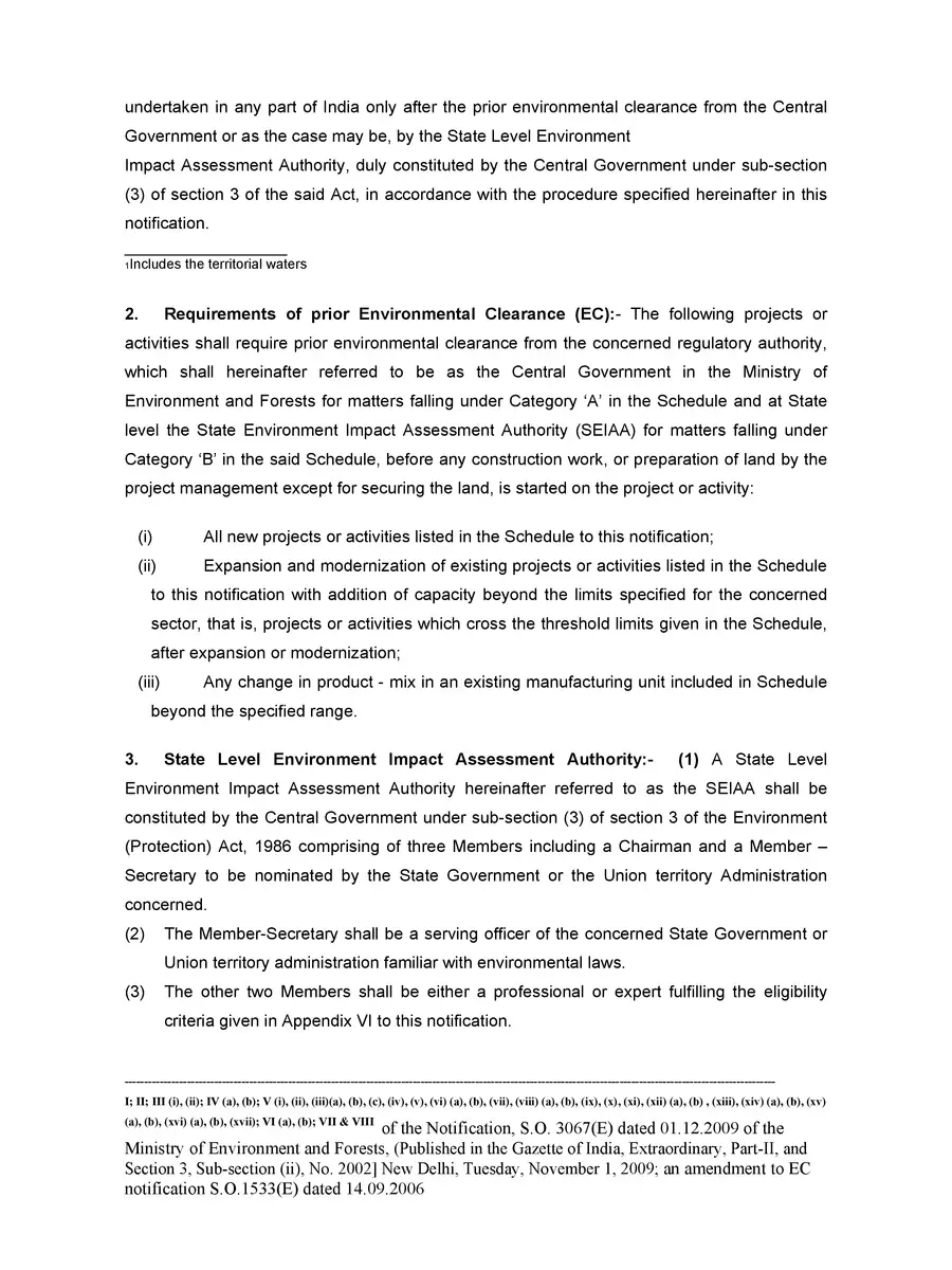 2nd Page of EIA Notification 2006 PDF