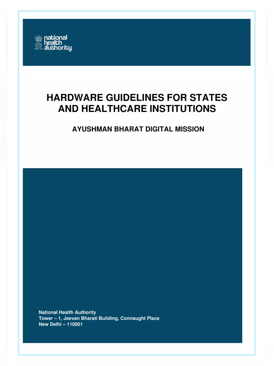 2nd Page of Hardware Guidelines for State and Health Institutions PDF