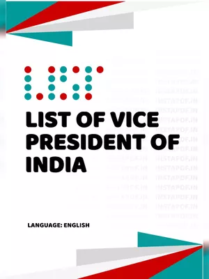 List of Vice-President of India PDF