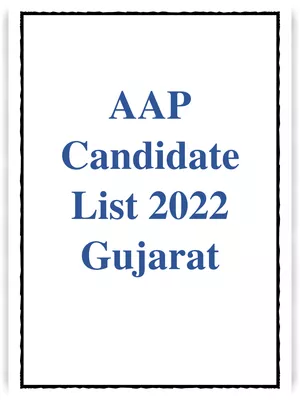 AAP Candidate List 2022 Gujarat